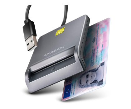 Czytnik kart SD Axagon CRE-SM3TC USB-C Smart card FlatReader czytnik